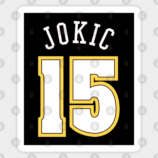 Jokic - Denver Basketball Sticker by Buff Geeks Art